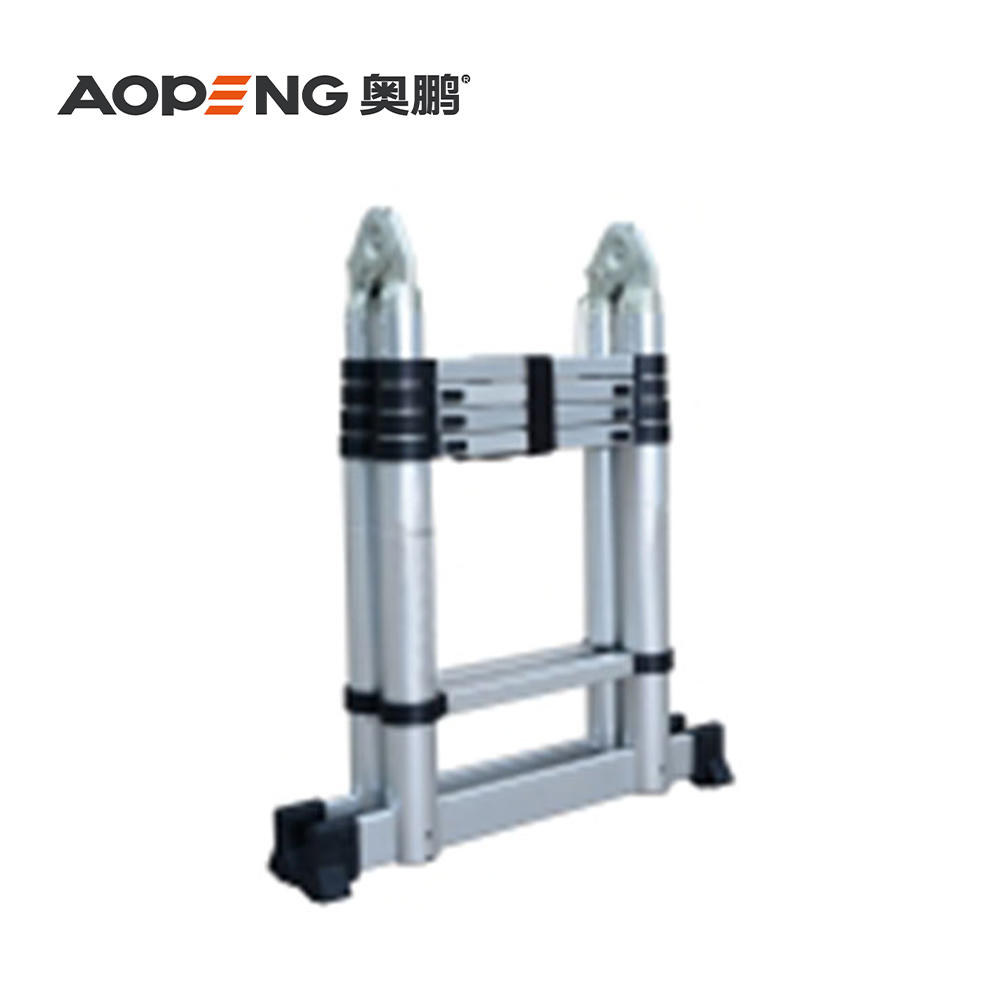 AP-509A-320 Aopeng extension telescopic a-frame ladder 3.2m multi-purpose aluminum portable ladder 150kg loading