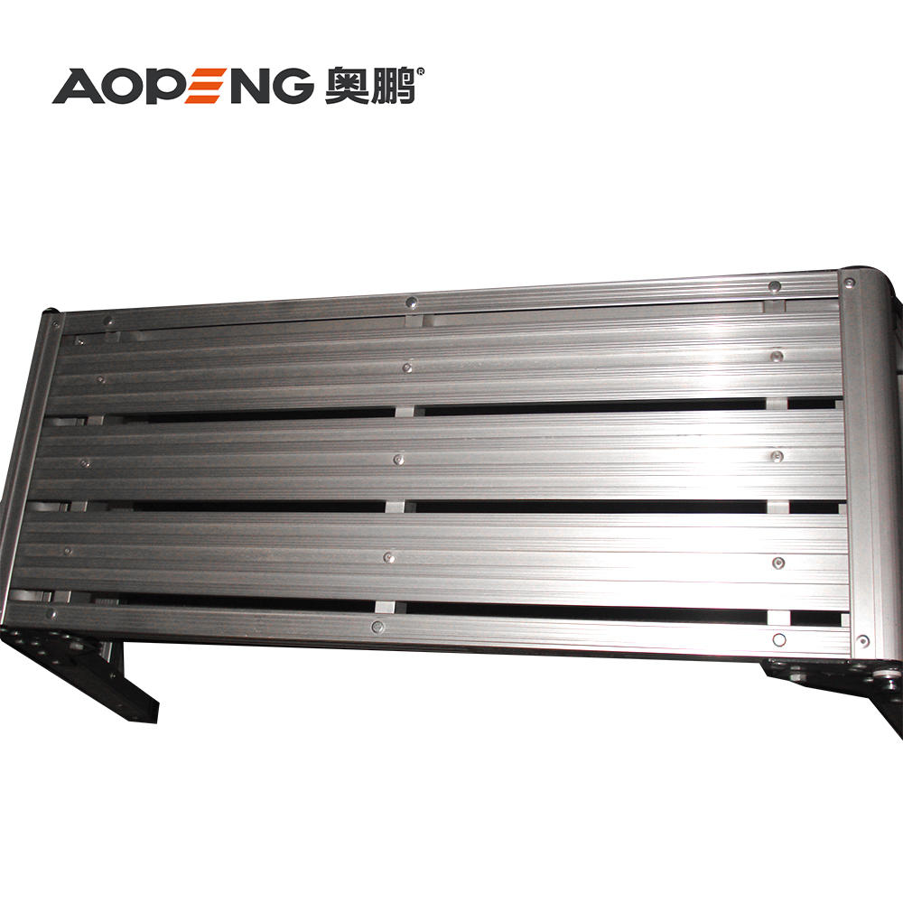 AP-801B Aopeng work platform with 150 kg duty rating, aluminum portable folding step ladder, non-slip work bench drywall stool ladder