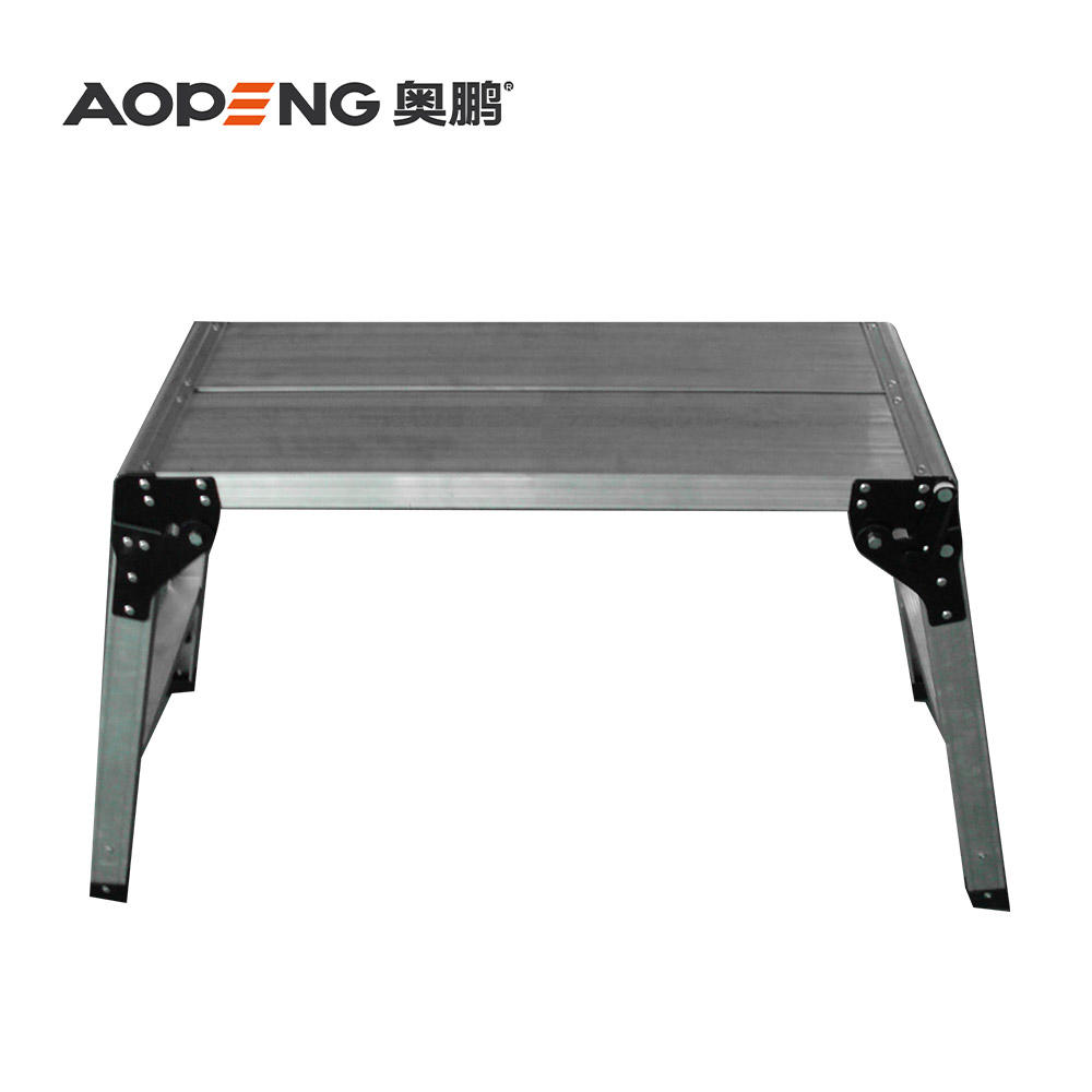 AP-801D Aopeng household work platform step ladder heavy duty aluminum platform 150kg capacity