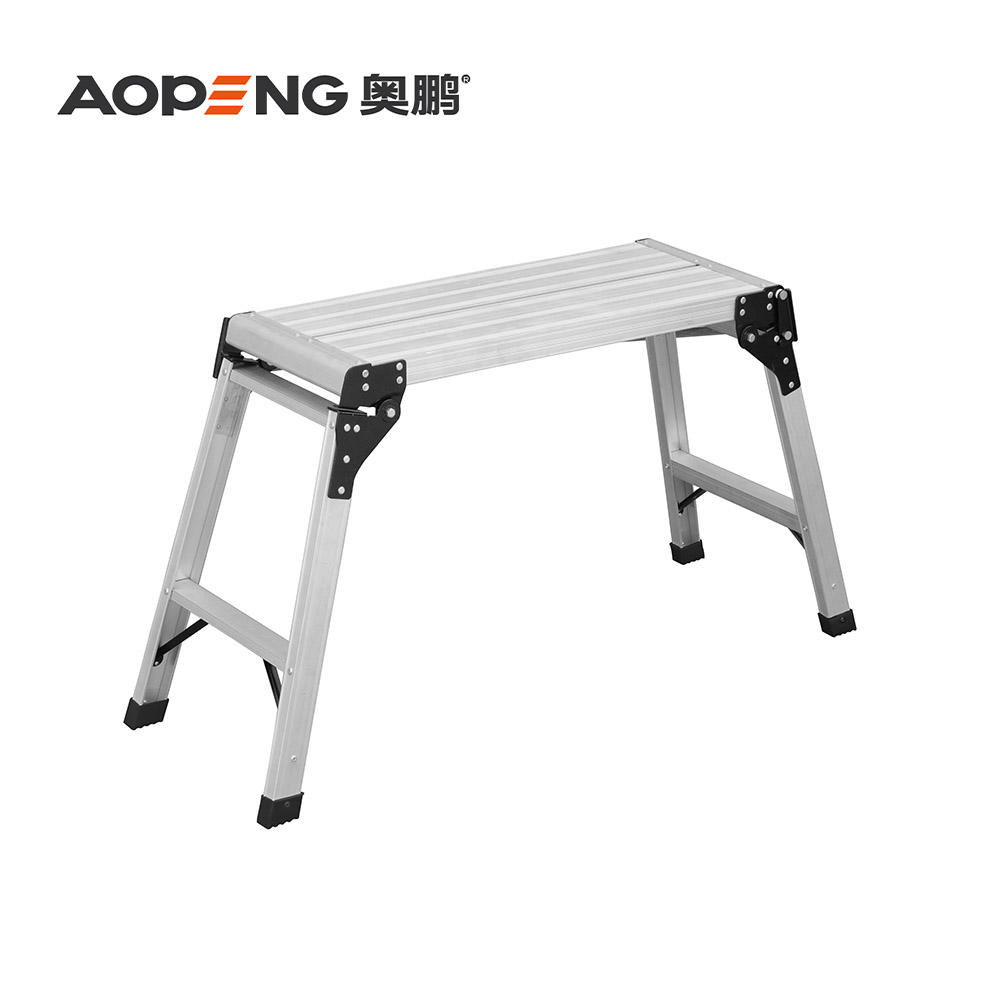 AP-801D Aopeng household work platform step ladder heavy duty aluminum platform 150kg capacity