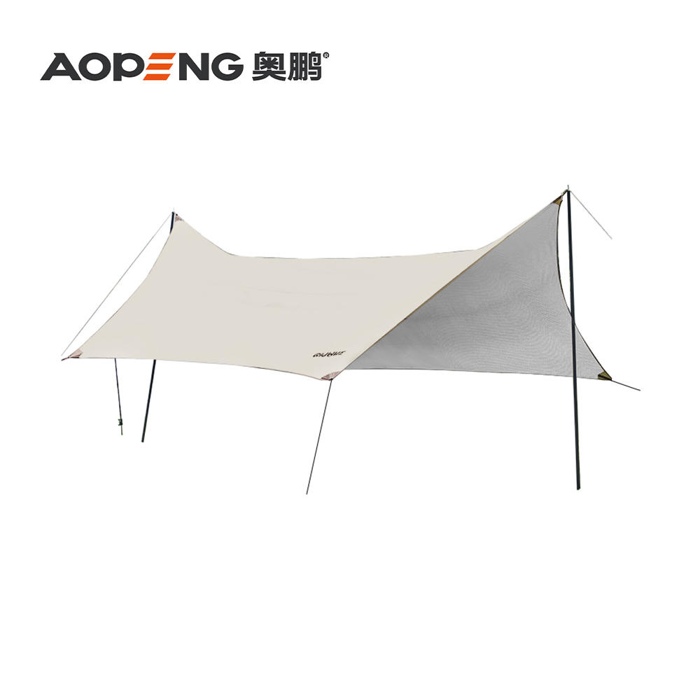 T602-210D (silver coated) Wind - resistant warm shade sunscreen silver coated tent