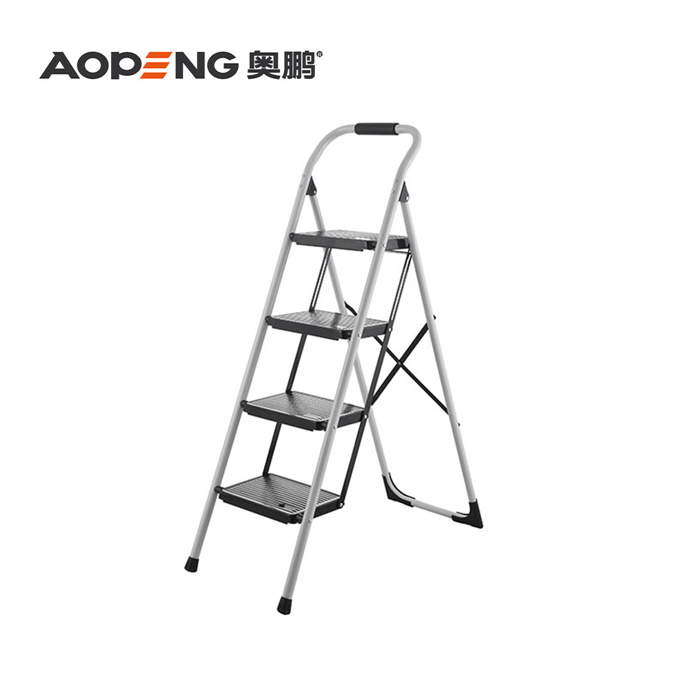 AP-1174  4 Step ladder, outdoor home dual-purpose step stool, lightweight portable step stool,safe and space-saving step stool, versatile and sturdy, max capacity 150kg