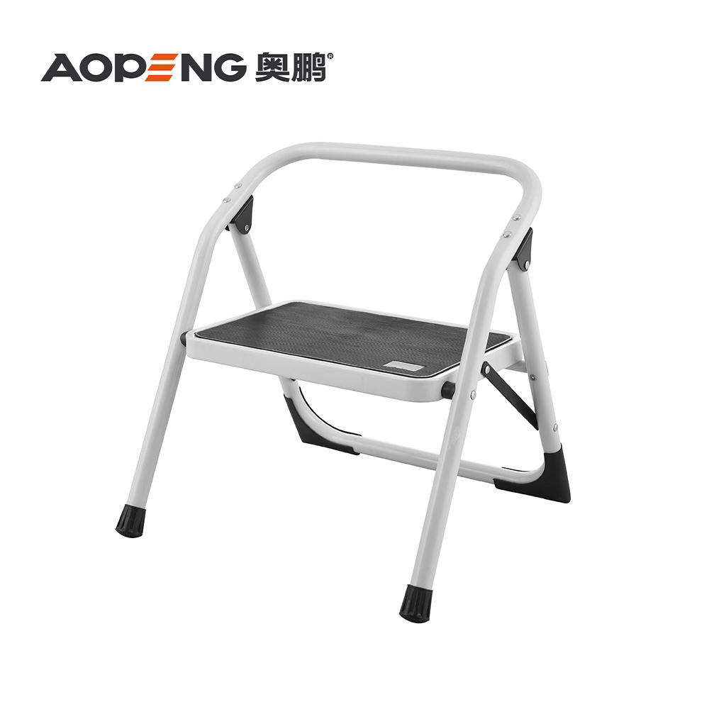 AP-1101, One Step Folding Stool Heavy Duty, Household Steel Stepladders with handle, max capacity is 150 KG