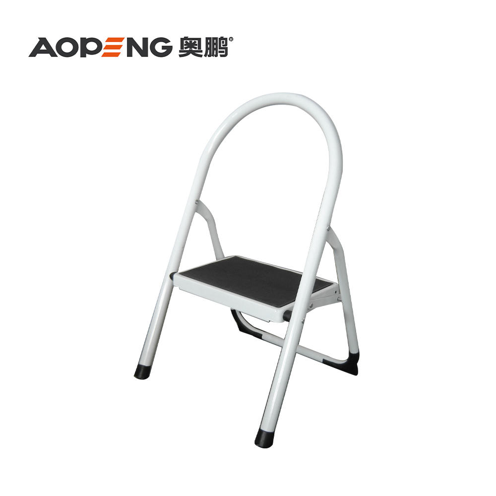 AP-1153 Three step ladder, folding step stool, step stool with wide anti-slip pedal, lightweight, portable folding step ladder with handgrip
