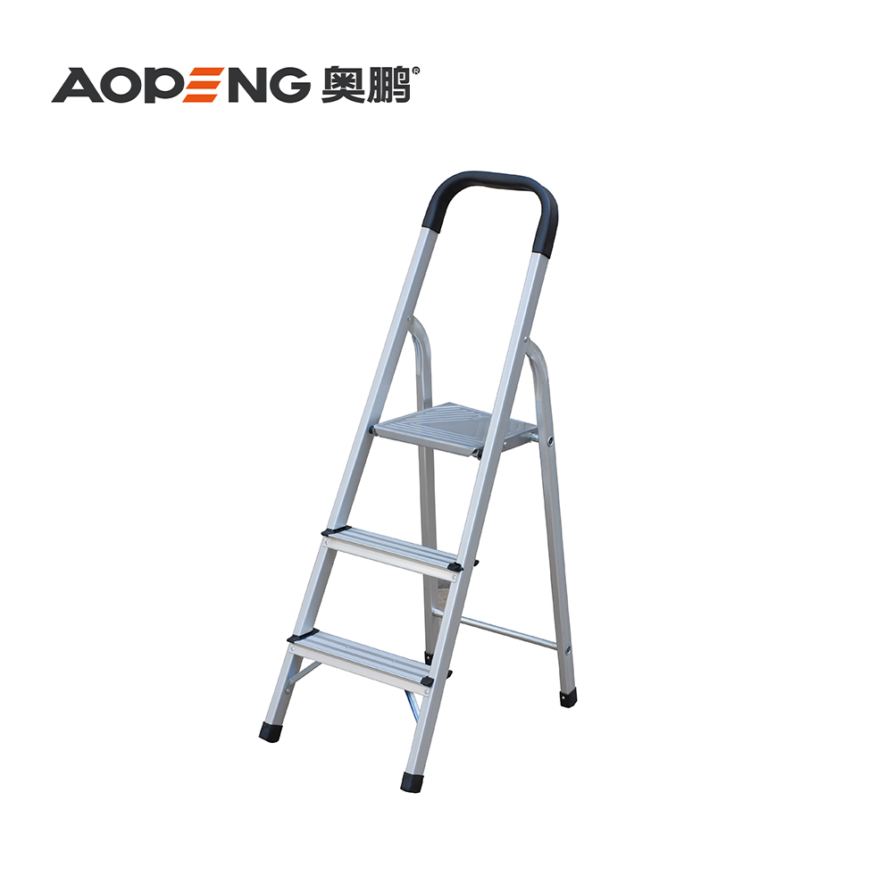 AP-2335 5 Step ladder, household aluminium folding step ladder, with wide anti-slip pedal, convenient handgrip, max capacity 150kg