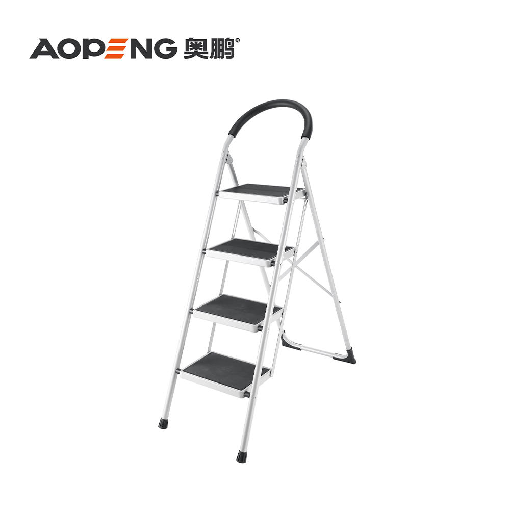 AP-1173A Three step ladder, folding step stool, step stool with wide anti-slip pedal, lightweight, portable folding step ladder with handgrip
